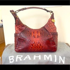 Brahmin 25th Anniversary Edition Brown Crocodile Leather Bag